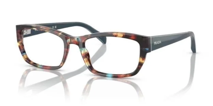 Prada Eyeglasses Havana Spotted Blue 0PR18OV NAG1O1 52mm