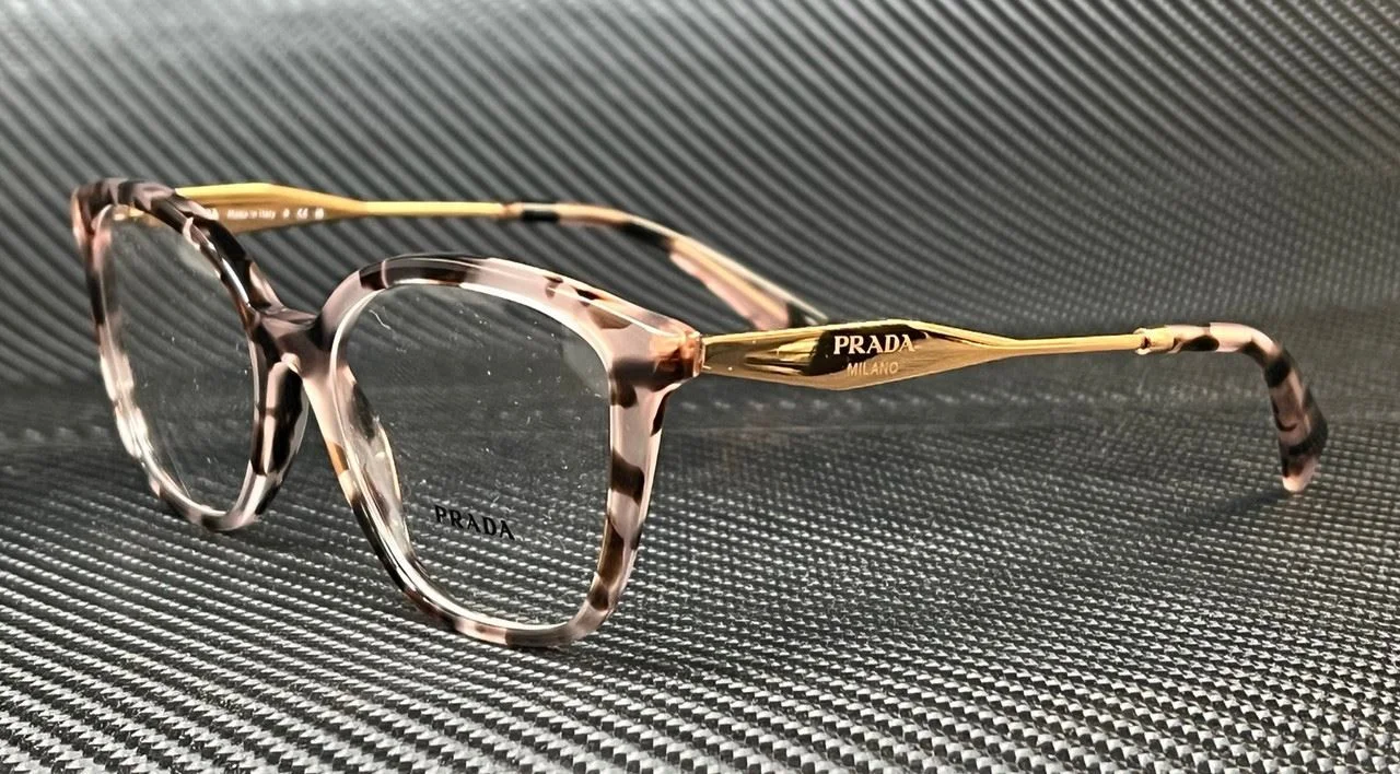 PRADA PR 02ZV ROJ1O1 Pink Havana Gold Women