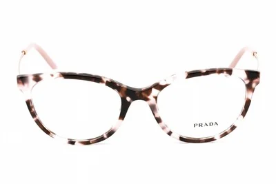 PRADA PR 17WV ROJ1O1 Eyeglasses Pink Havana Frame 53mm 2