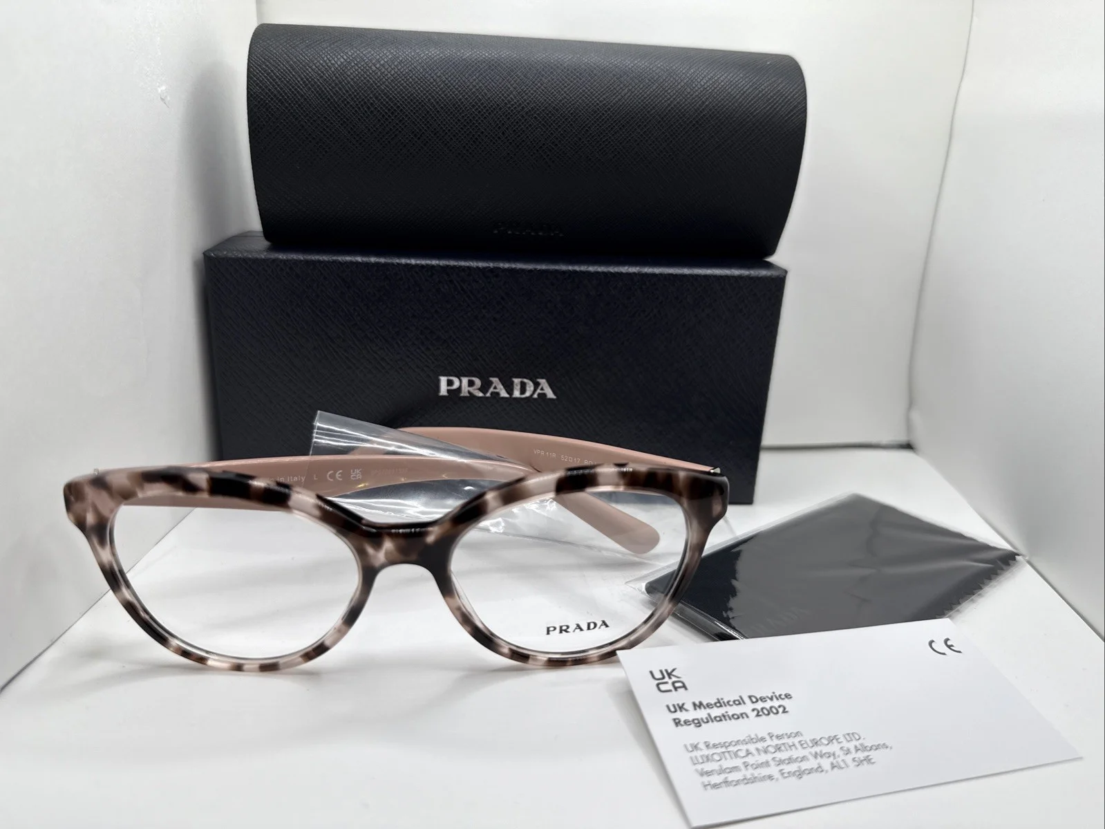PRADA PR B04V 07R1O1 Havana Caramel Demo Lens 51 mm Women 4