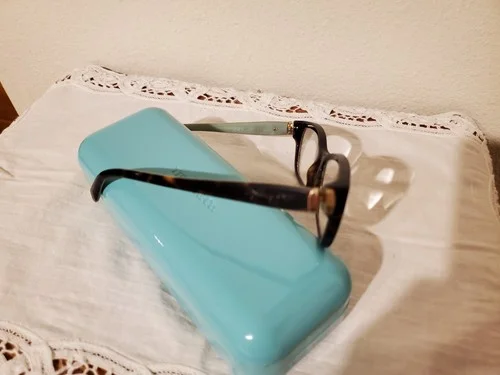 Tiffany & Co. Eyeglasses Frames Havana Tortoise with Tiffany Case 3