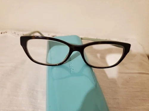 Tiffany & Co. Eyeglasses Frames Havana Tortoise with Tiffany Case 4