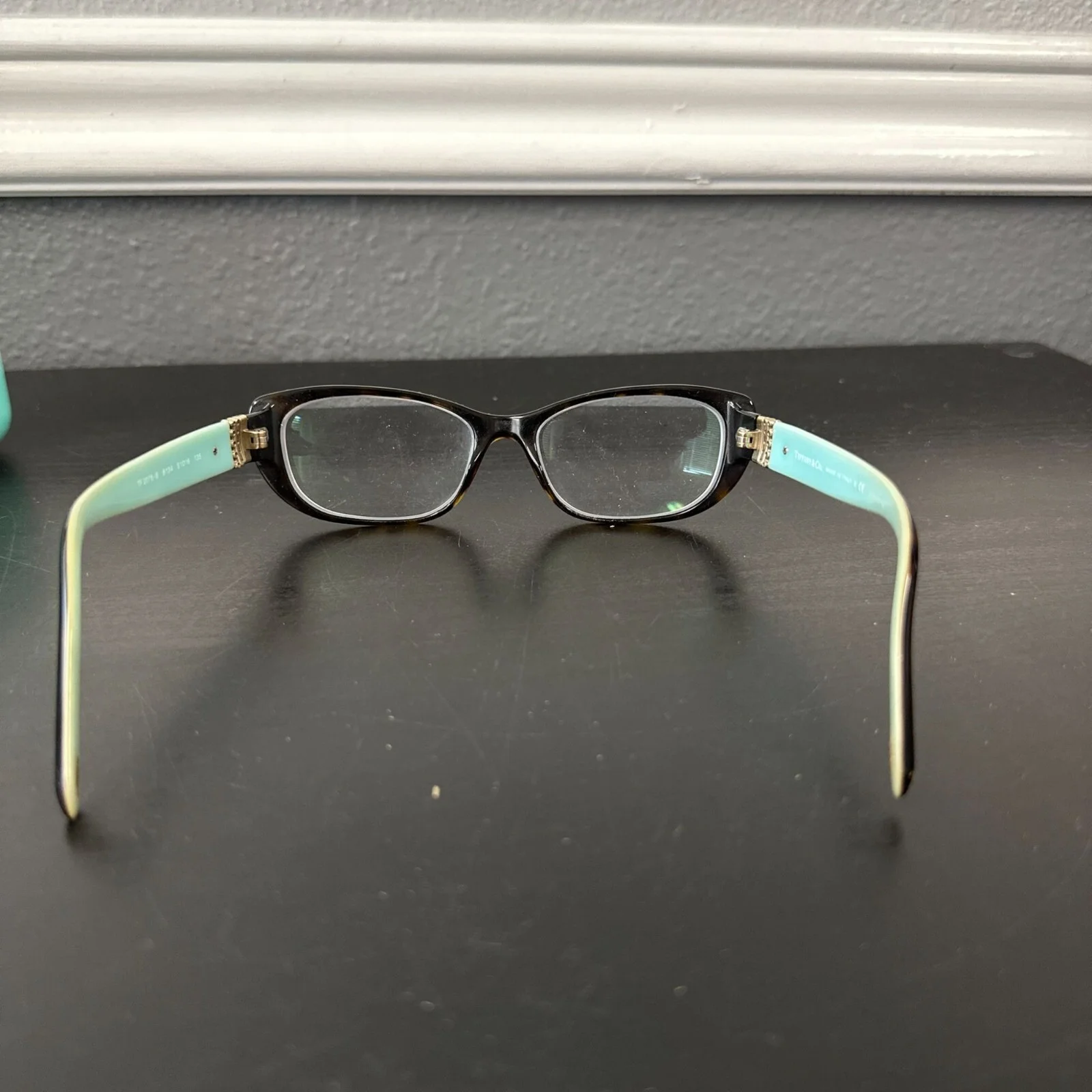 TIFFANY & CO TF2076-B 8134 51mm Brown Havana Blue Eyeglasses Frames Italy 3